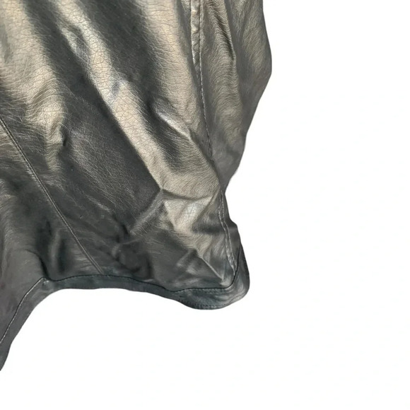 PARIS Blues women's 3XL faux leather vest with grey hood - Picture 4 of 8